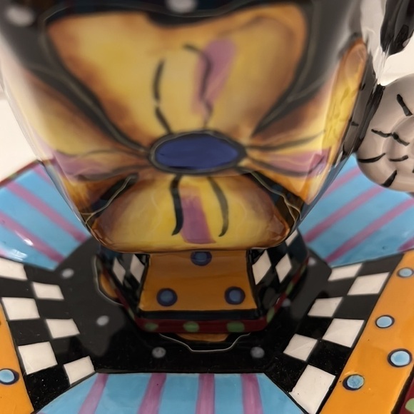 Prospero Designworks Coffee Tea Cup & Saucer Flowers & Hexagon - Picture 2 of 7